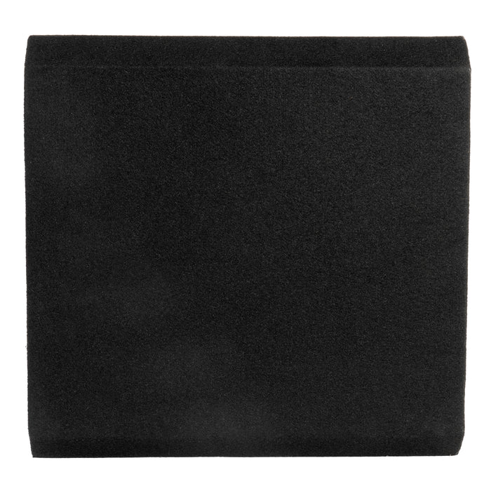 NE121P Single 12" Slot Ported 3/4" MDF Black Carpeted Subwoofer Enclosure – 1.75 Cu. Ft. with Polyfil and NVX Logo