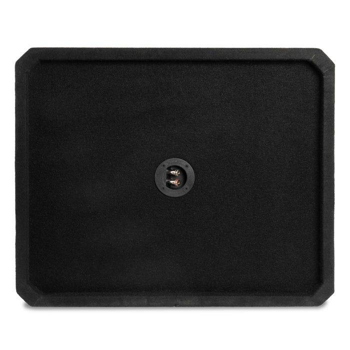 NE151P Single 15" Slot Ported 3/4" MDF Black Carpeted Subwoofer Enclosure – 3.50 Cu. Ft. with Polyfil and NVX Logo