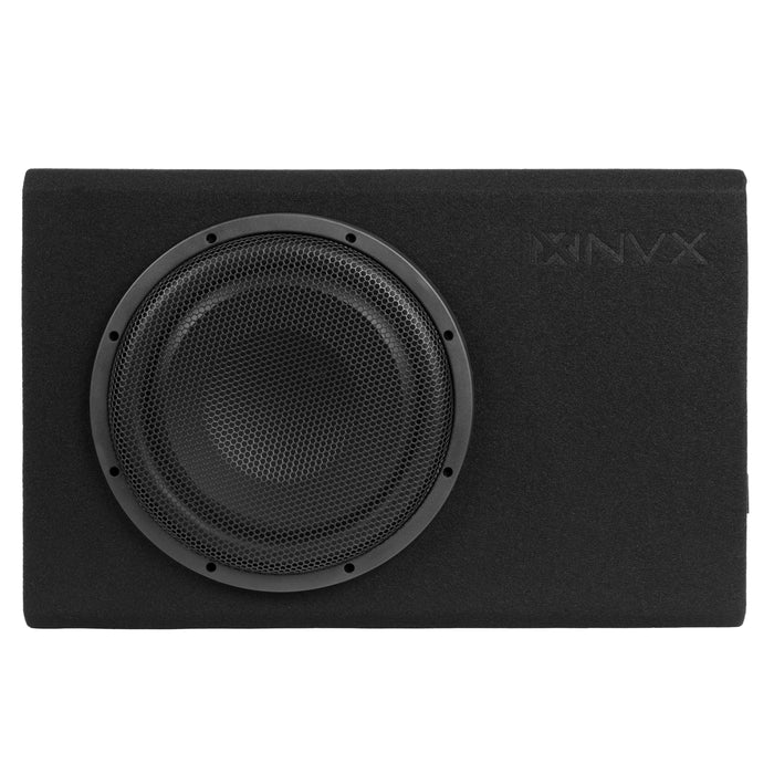 QB12SPA 1200W Peak (350W RMS) Single 12" Amplified Ported Loaded Subwoofer Enclosure with Remote Bass Knob