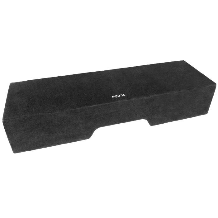 LVE-GM-SLVECG1-D12S Custom Fit 800W RMS Dual 12" Sealed Loaded Down Firing Subwoofer Enclosure for 1999-2006 Chevrolet Silverado and GMC Sierra Extended Cab Trucks