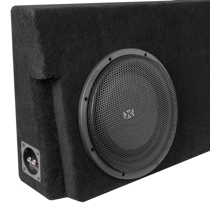 LVE-TOY-TUNCCG2-D12S Custom Fit 800W RMS Dual 12" Sealed Loaded Subwoofer Enclosure for 2014-2021 Toyota Tundra Crew Max Trucks