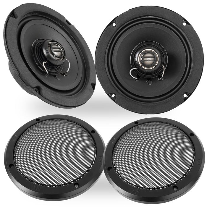 XFHD6R 600W Peak (300W RMS) 6.5" XF-Series 2-Ohm Rear Tour-Pak Speakers for Select 2014-up Harley-Davidson Touring Model Motorcycles